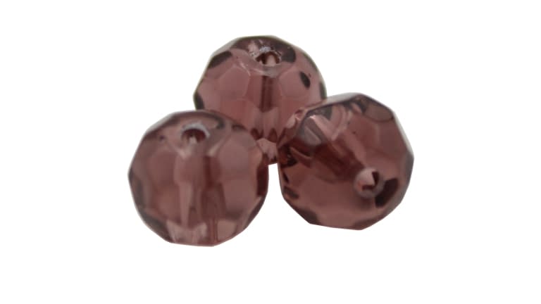 Big Daddy Glass Beads Faceted - FB-PUR-8MM