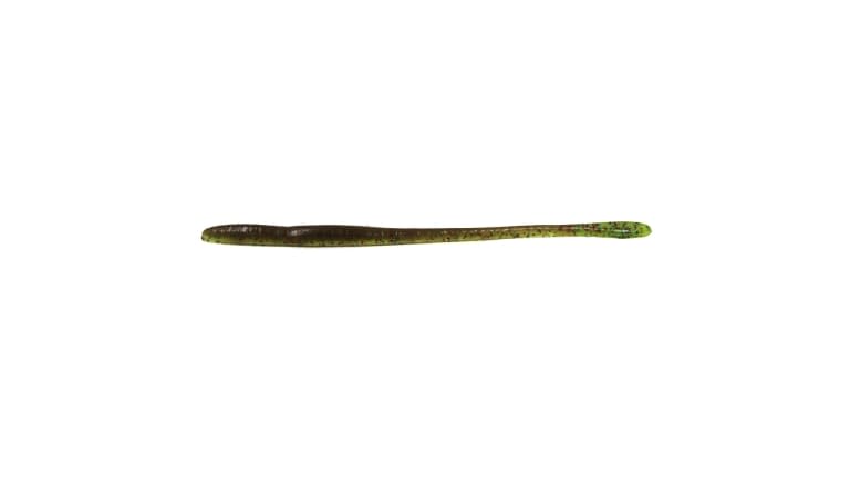 Keeper Custom Worms Straight Tail Worms - Green Weenie w/Red and Green Flake