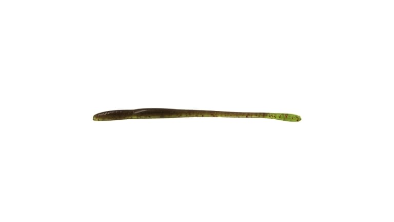 Keeper Custom Worms Straight Tail Worms - Green Weenie w/Green Flake