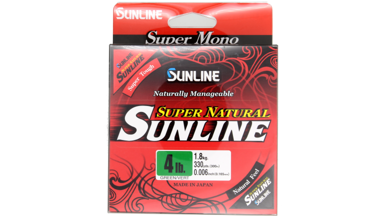 Sunline Super Natural Monofilament 330yd - 330yds